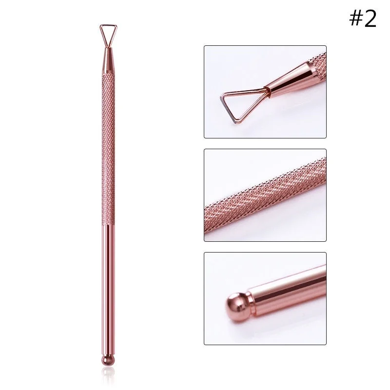 10/20/50/100pcs Wooden Cuticle Pusher Nail Rhinestone Remover Double Head Portable Nail Art Cuticle Remover  Nail Tools-Nail Inspo