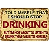 Drinking - Metal Tin Signs(8*12Inch/12*16Inch) - Bar
