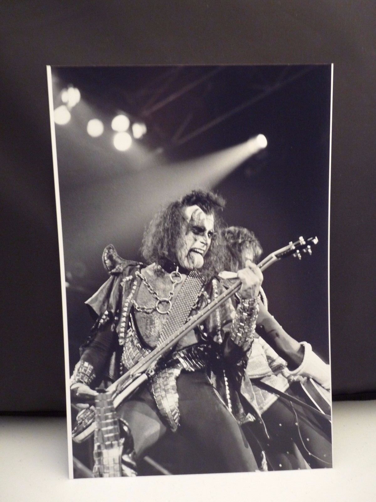 Kiss 1977 L.A. Forum Gene Simmons Live 8x12 Photo Poster painting #9 From Original Negative