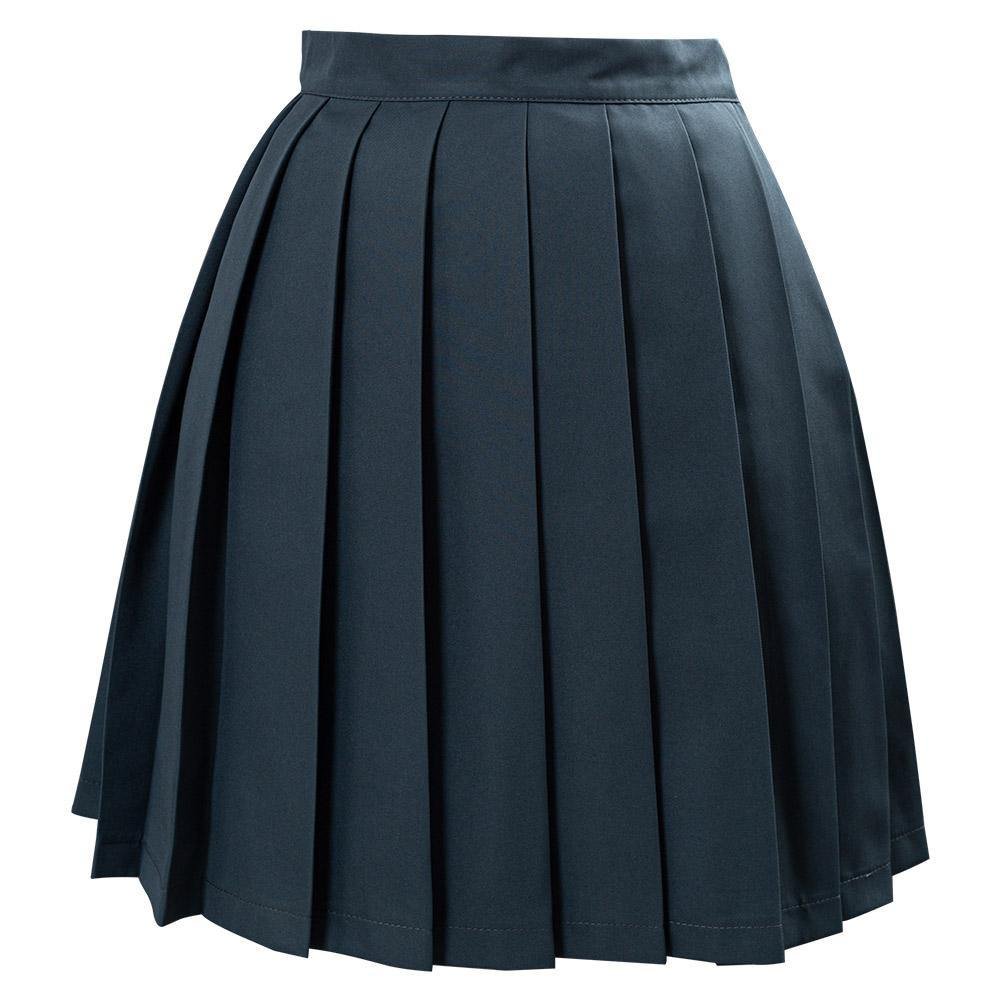 JK Schule Mädchen Japanische Schuluniform Faltenrock einfarbige Mini Röcke