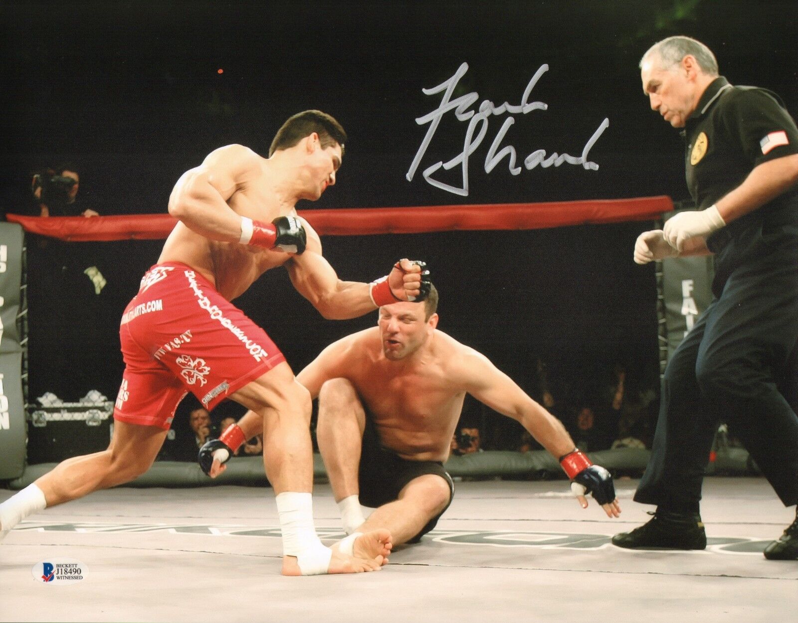 Frank Shamrock Signed 11x14 Photo Poster painting BAS Beckett COA UFC StrikeForce 2006 Picture 1