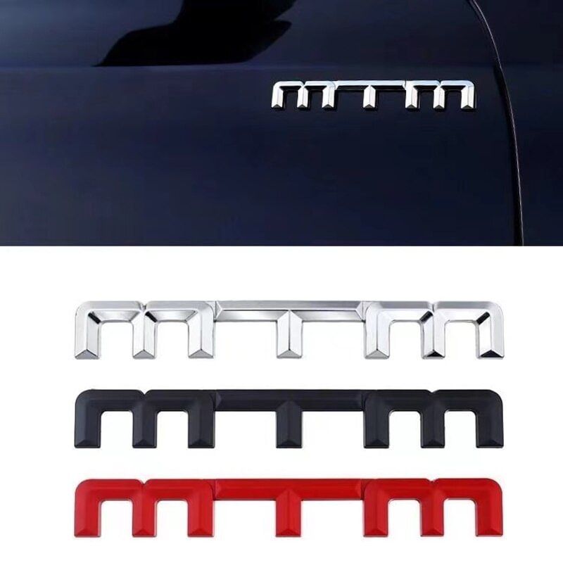 Metal Chrome MTM Trunk Rear Tailgate Emblem Badge Decal Sticker for Audi Volkswagen voiturehub dxncar