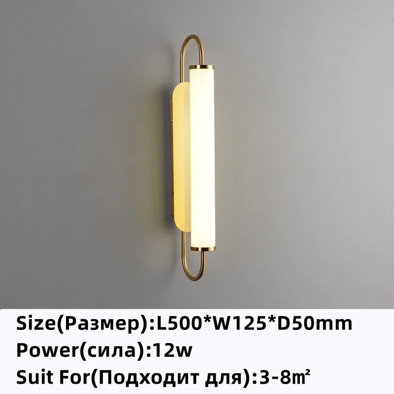 LED Modern Wall Lamps Nordic Simple Living Dining Room Bedroom Wall Light White Acrylic Indoor Home Decor Stairs Lights 90V-260V