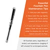 Self-priming Fountain Pen Set, Automatic Ink Refill, No Cartridges Or Converters Required, Fine Nib - For Smooth Writing, Journaling, Calligraphy