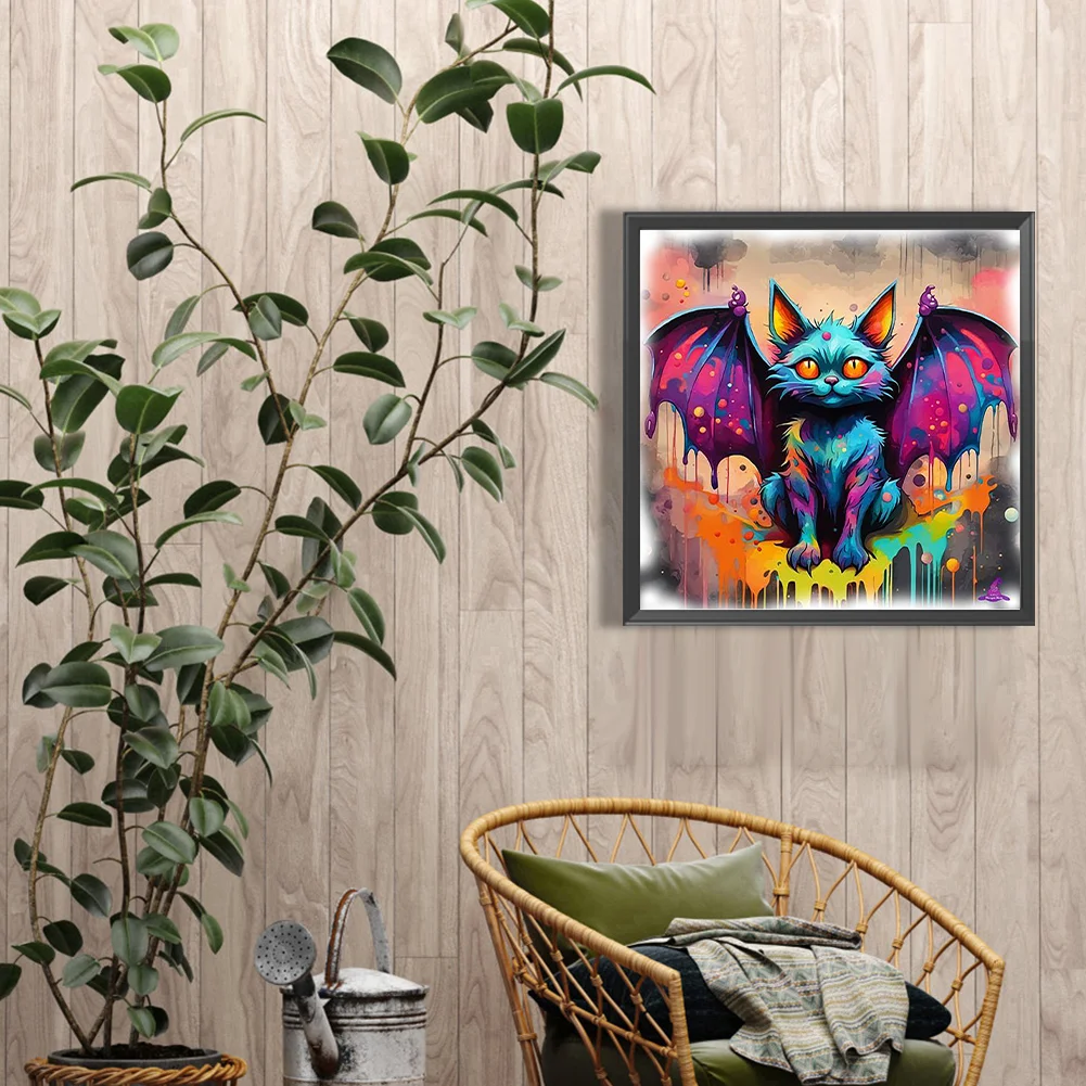 Diamond Painting - Full Round Drill - Bat(Canvas|40*40cm)