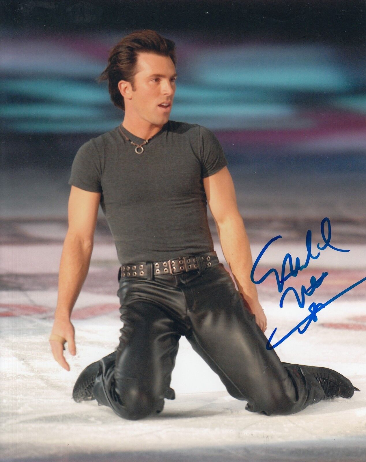 MICHAEL WEISS signed (USA OLYMPIC FIGURE SKATING) 8X10 *OLYMPICS* W/COA #1