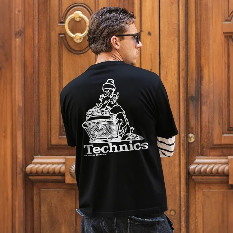 Groovy Vinyl Tale Printed Men's T-shirt