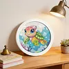 Kit d&rsquo;art diamant Turtle DIY 20x20cm avec cadre rond d&eacute;coration murale
