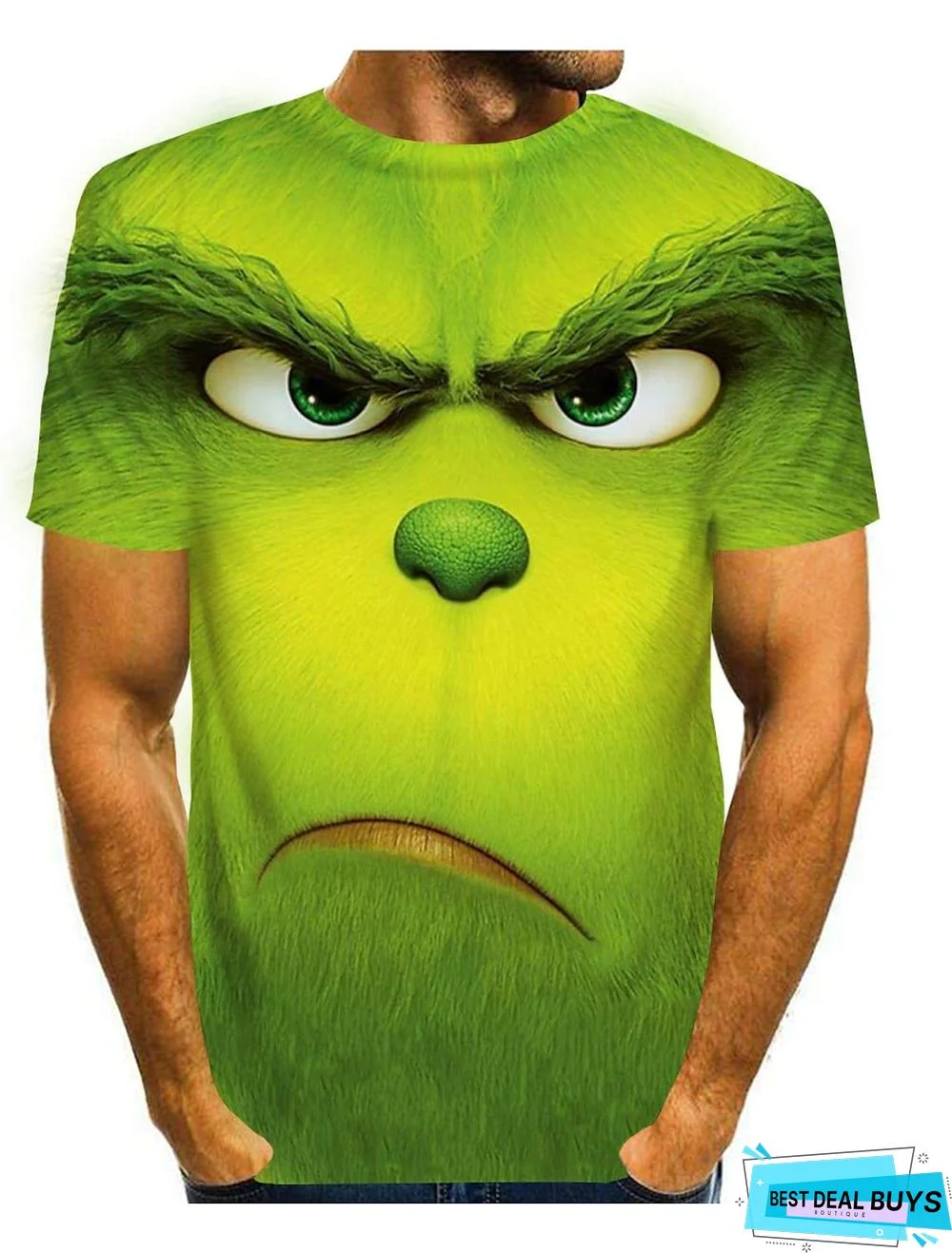 Men's Tee T-Shirt 3D Print Graphic Prints Animal Short Sleeve Casual Tops Cartoon Big and Tall Round Neck