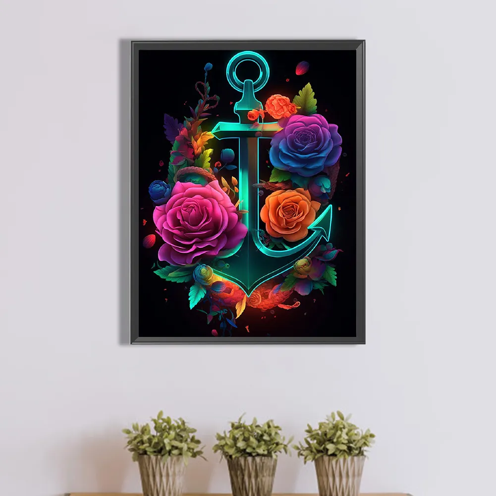 Partial AB Diamond Painting - Full Round Drill - Rose(Canvas|45*60cm)