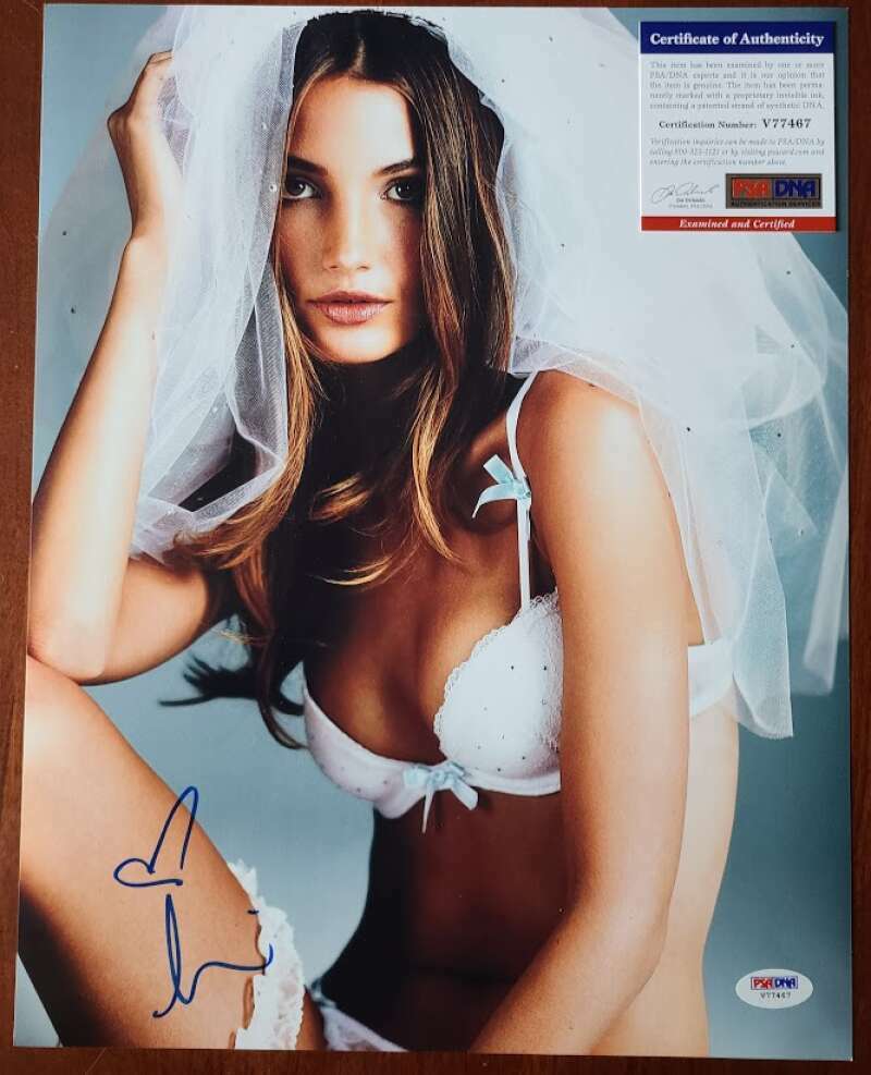 Lily Aldridge PSA DNA Cert Signed 11x14 Photo Poster painting Autograph