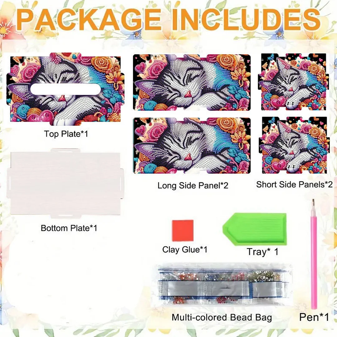 Wooden Diamond Painting Tissue Box for Home and Office Decoration(CZH010)