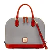 D & B Pebble Grain Zip Satchel[Buy 2 Get Freeshipping]