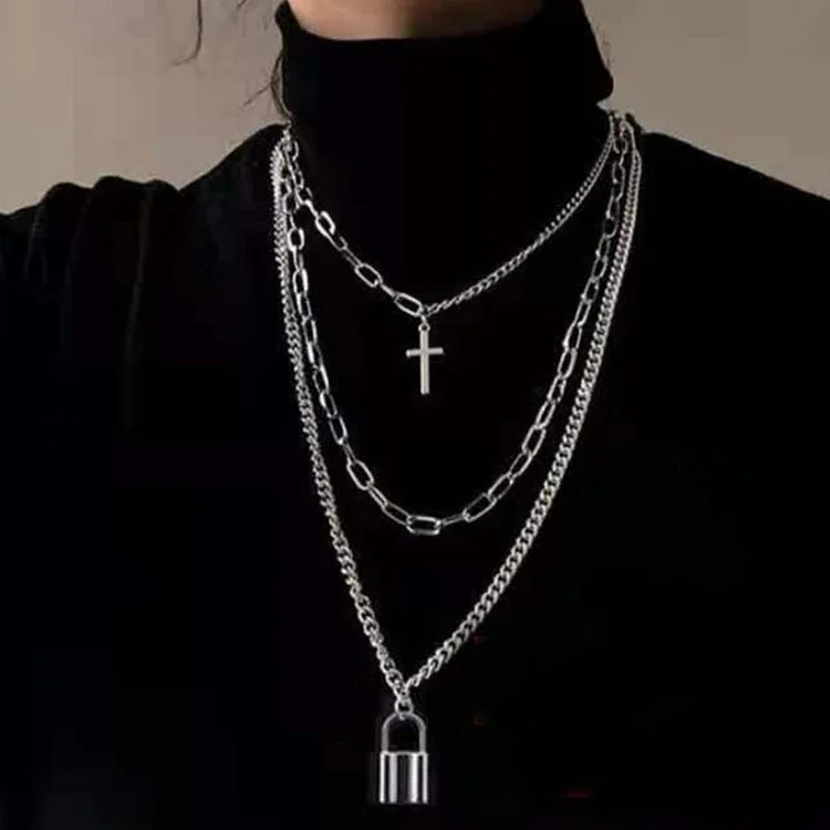 BOHOMOON Gothic Initial Necklace | Waterproof & Tarnish Free Stainless