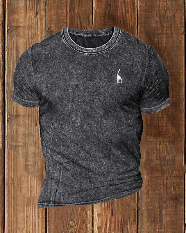 Men's Athletic Print Short Sleeve T-Shirt