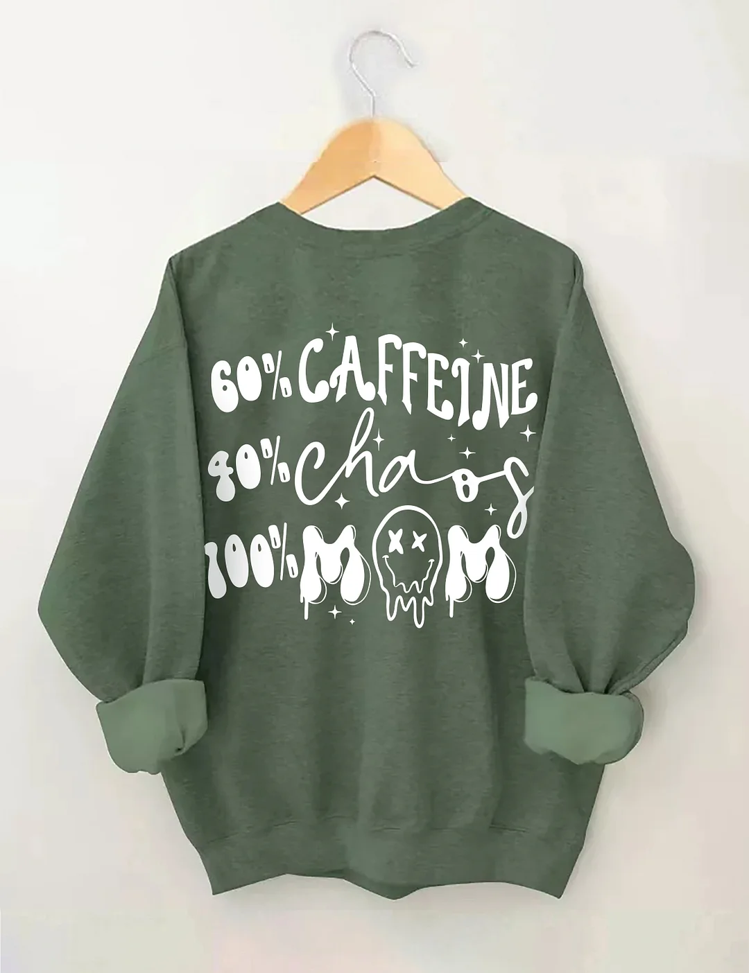 Caffeine And Chaos Mom Sweatshirt