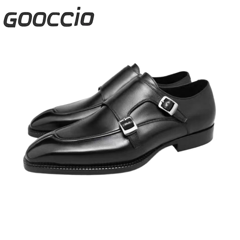 CW194 Cowhide Dress Shoes/Monk Shoes For Men GOOCCIO   