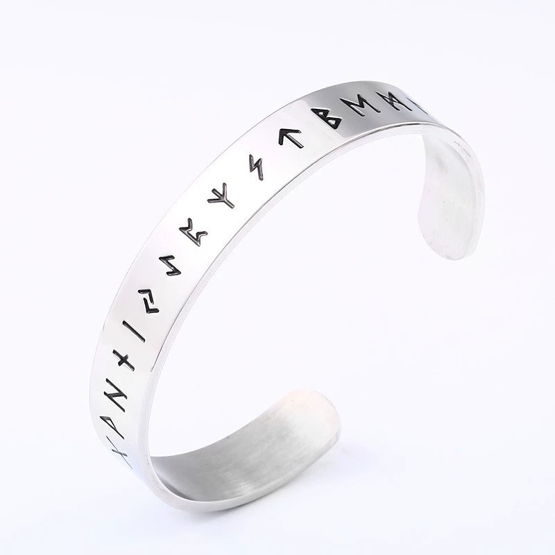 Stainless Steel Viking Rune Bracelet
