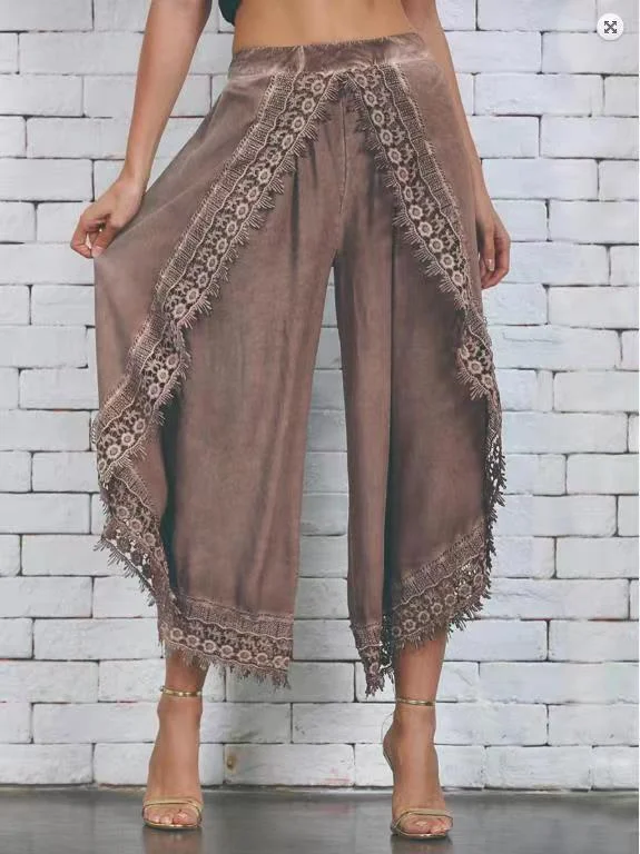 Lace Harem Pants-Mayoulove