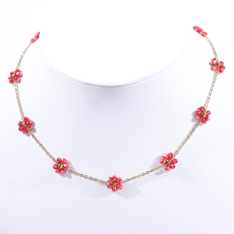 Sweet Flower Titanium Steel Bracelets In Bulk