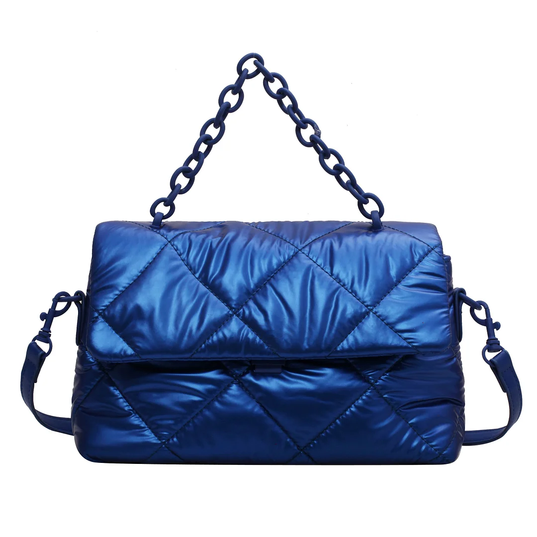 էѧӧܧ Luxury Designer Small Nylon Shoulder Crossbody Bags for Women 2021 Women's Winter Branded Chain Handbags and Purses