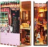 Relief Grocery Store---3D Wooden Puzzle Dollhouse with Sensor Light DIY Book Nook Puzzle