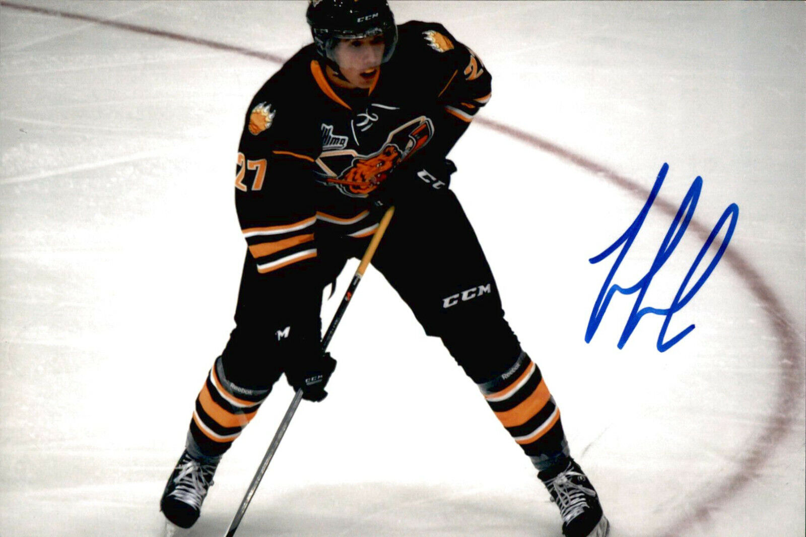 Gabriel Gagne SIGNED auto 4x6 Photo Poster painting VICTORIAVILLE TIGRES / OTTAWA SENATORS #2