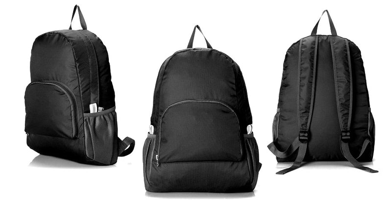 Unisex Basic Solid Color Nylon Waterproof Travel Bags