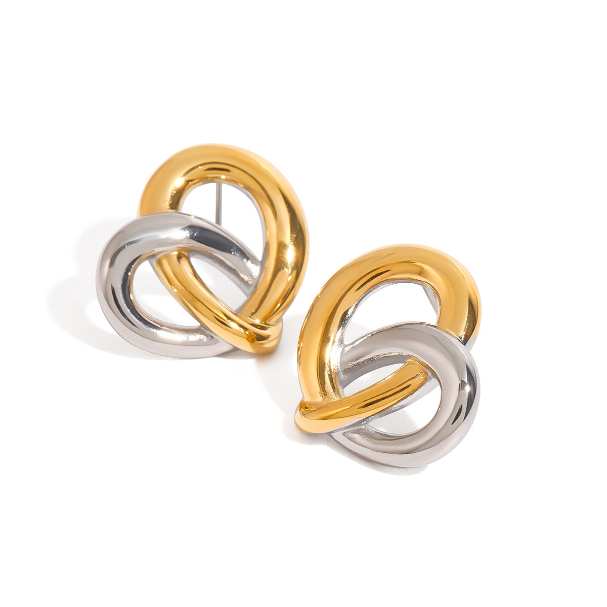 Jie Ding Titanium Steel Heart Earrings Stainless Steel Earrings