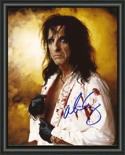 ALICE COOPER - A4 SIGNED AUTOGRAPHED Photo Poster painting POSTER PRINT -  POSTAGE