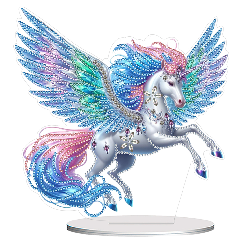 Acrylic Special Shape Unicorn Diamond Painting Desktop Decors for Home