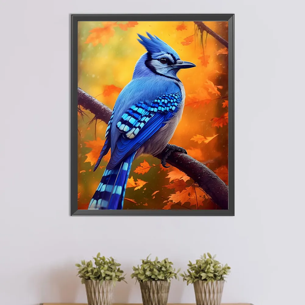 Full Round Diamond Painting 40*50cm - Bluebird