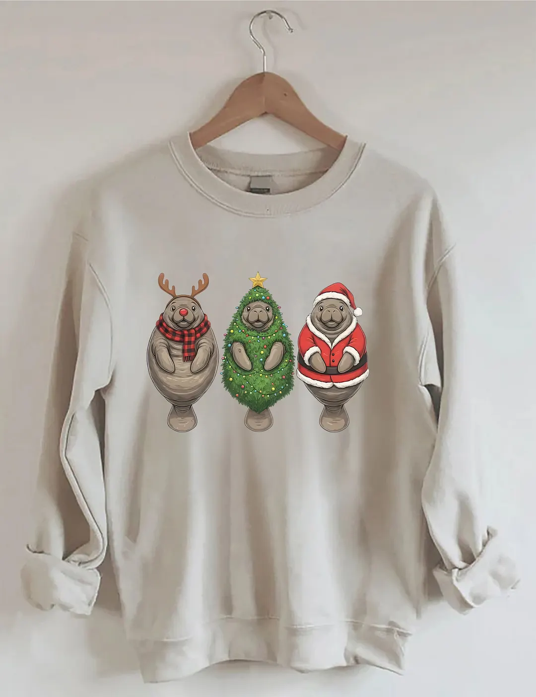 Manatee Christmas Sweatshirt