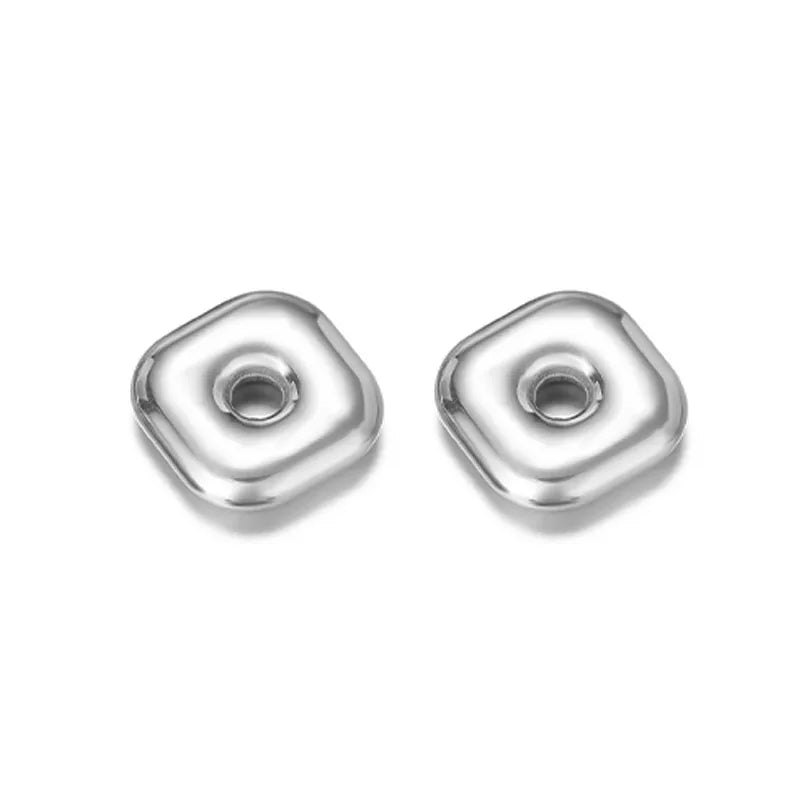 10 PCS/Package 16.5*16.5mm 18*17mm 19 * 18mm Hole 4~4.9mm 304 Stainless Steel Triangle Moon Flower Beads