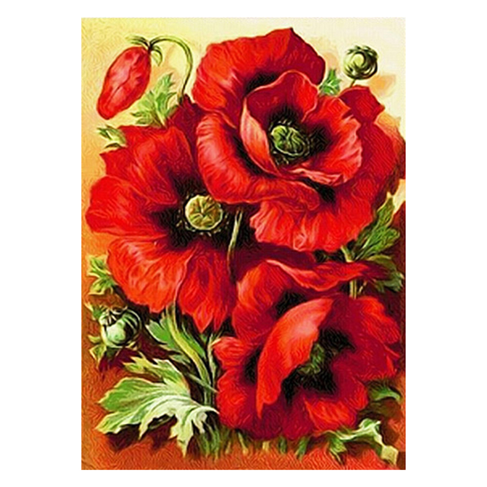 

Flower - 11CT Stamped Cross Stitch - 50*70CM, 501 Original