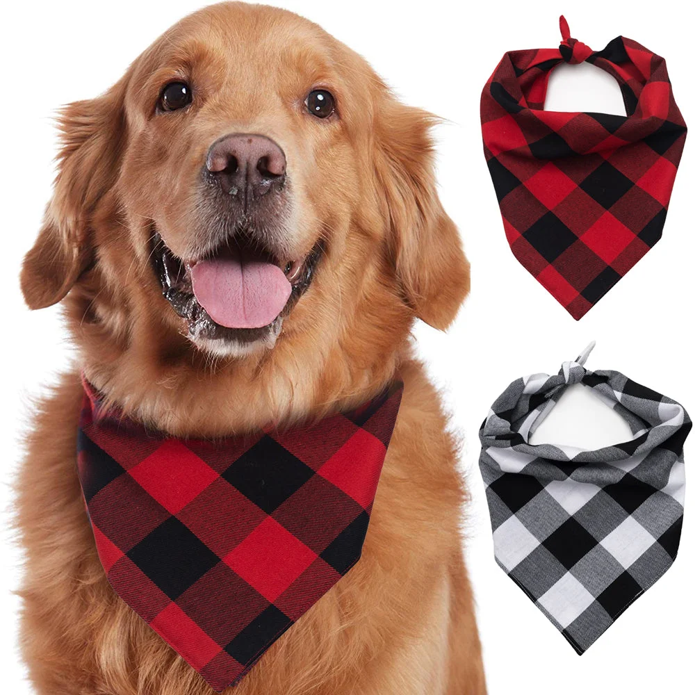 Christmas Black-Red Plaid Family Matching Pajamas Set  (with Pet Dog Clothes)