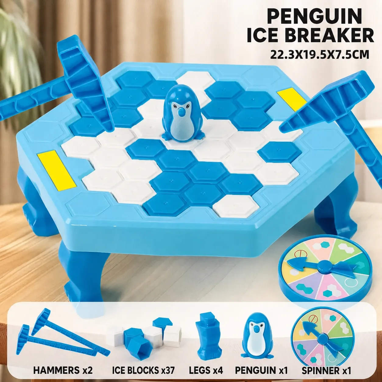 Penguin Ice-Breaking Two-Player Board Game &ndash; Educational Interactive Toy for Parents and Children