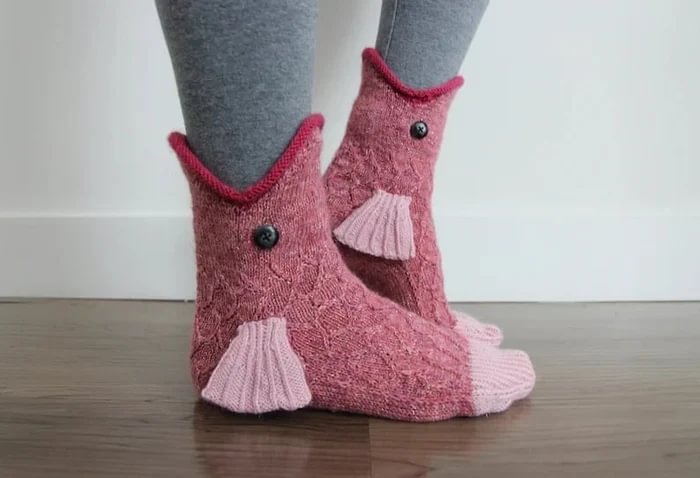 (🎁💝Christmas Pre-Sale 50% OFF!!) - 🎅3D knitted crocodile socks