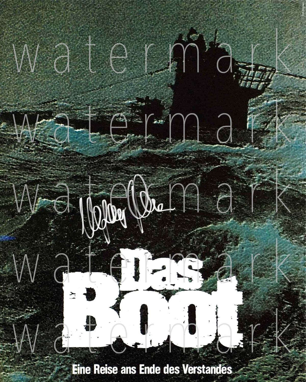 Das Boot Wolfgang Petersen signed 8X10 Photo Poster painting picture poster autograph RP