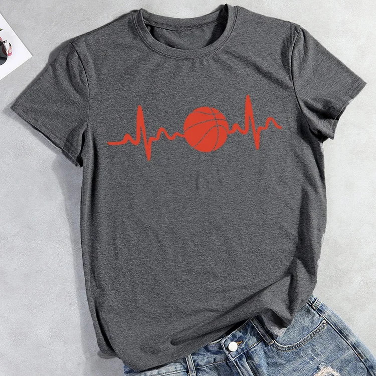 Basketball heartbeat  T-Shirt Tee -01173