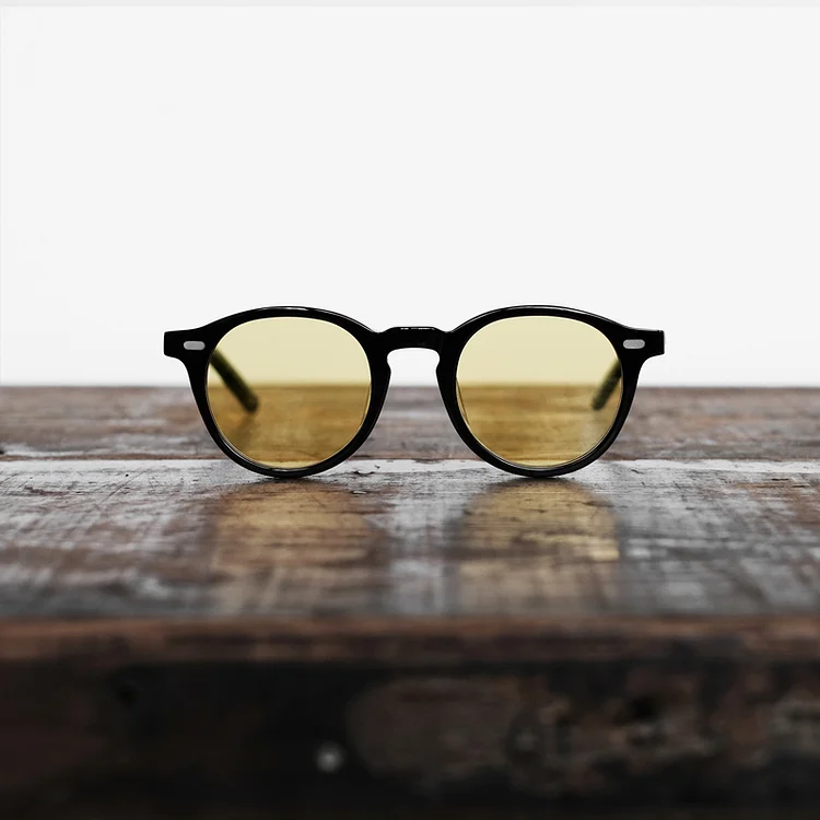 Multicolor Plus Leather Glasses Bag Sunglasses