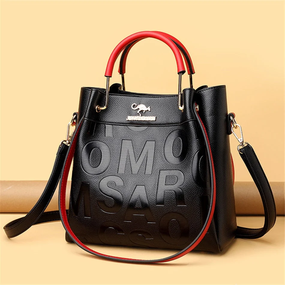 3 Layers Luxury Handbags Women Bags Designer Letters Women's PU Leather Hand Shopping Bags Shoulder Crossbody Bag Sac A Main