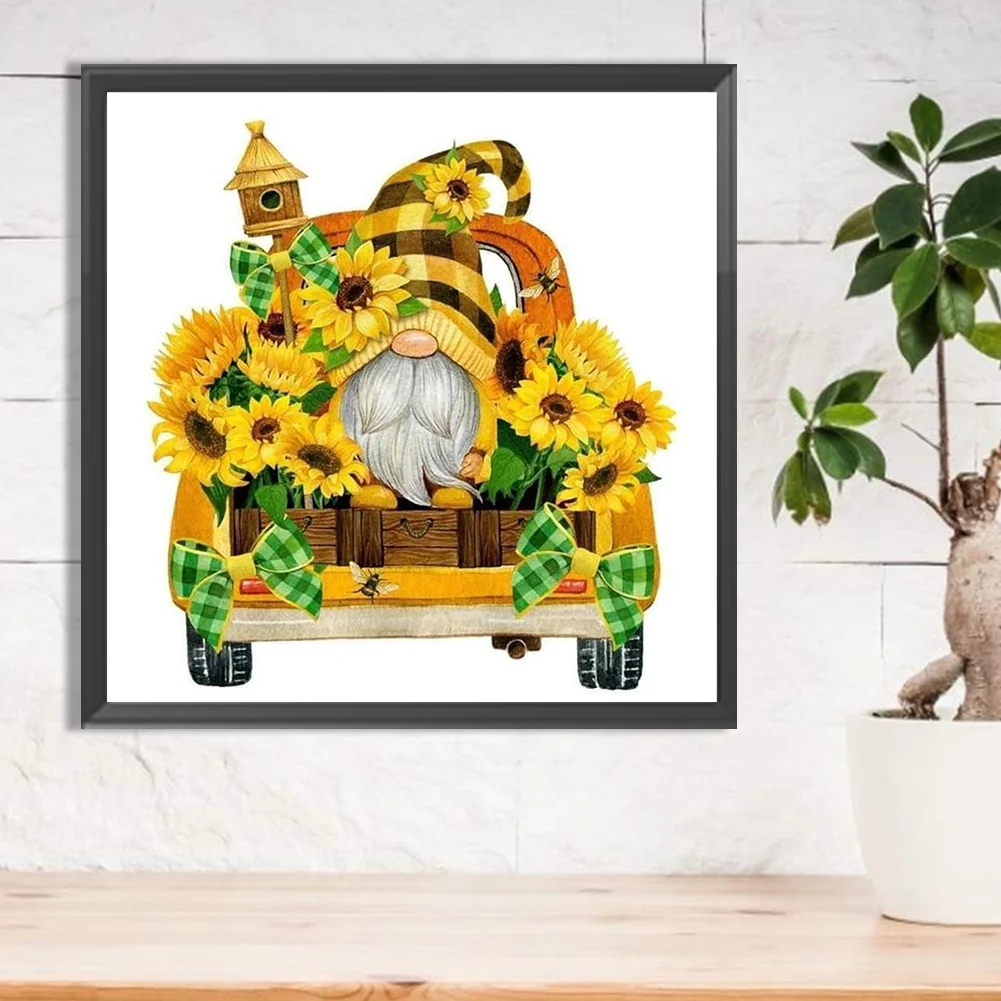 Diamond Painting - Full Round Drill - Sunflower Goblin(Canvas|30*30cm)