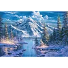 (70*50cm)Snow Mountain - Full Square Drill Diamond Painting