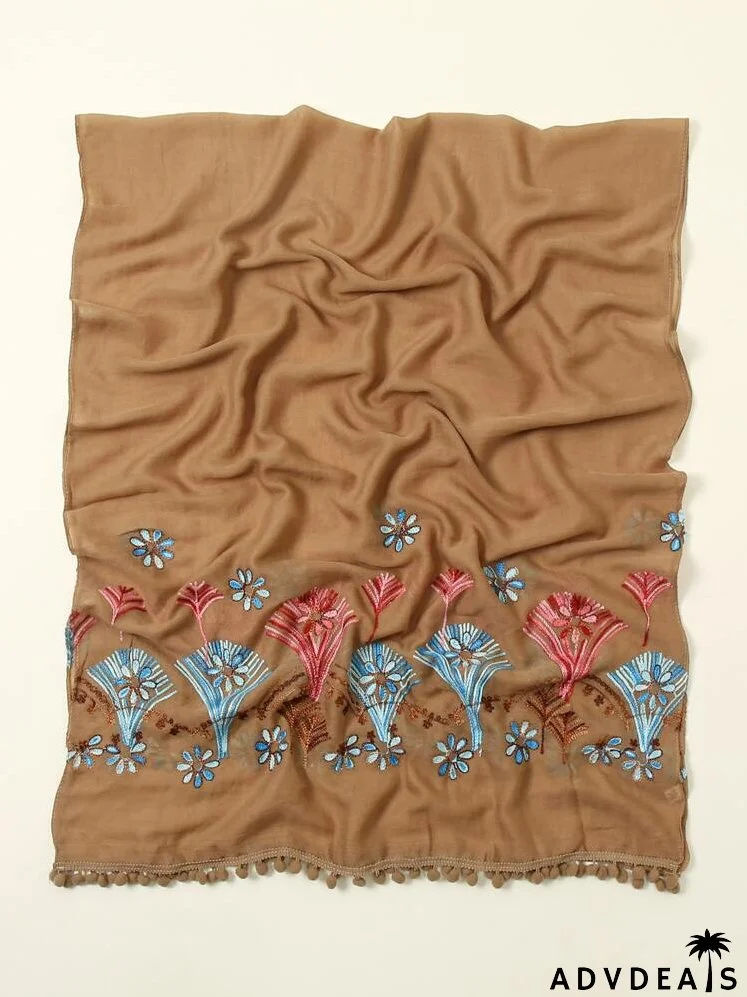 Flower Pattern Scarf