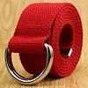 Double D Ring Metal Buckle Belt Punk Canvas Belt