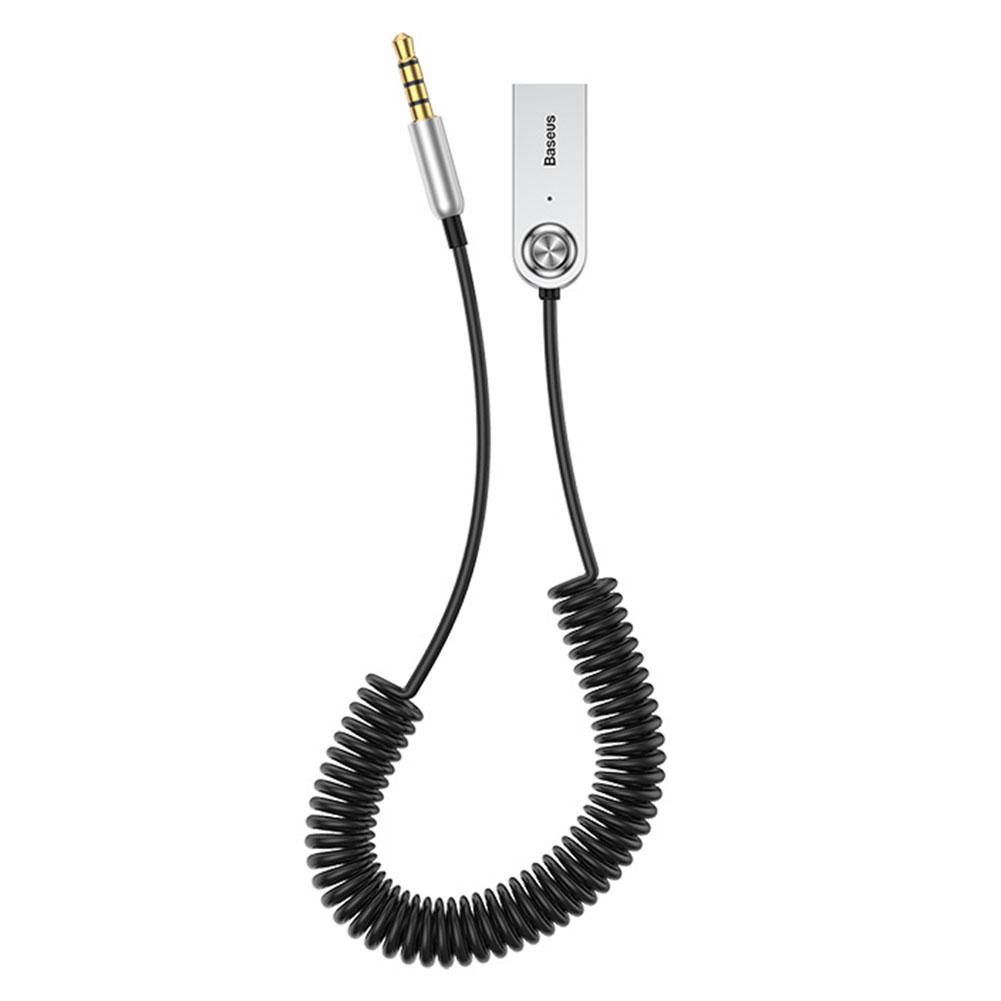 

Baseus USB Bluetooth 5.0 Adapter Audio Cable for Car AUX Receiver Speaker, Black, 501 Original