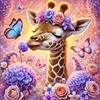 Giraffe-11CT Stamped Cross Stitch 40*40cm tapestrymarket