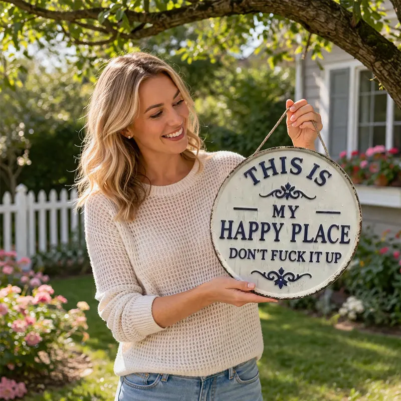&ldquo;This Is My Happy Place&rdquo; Door Sign