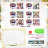6Pcs carte de voeux d&rsquo;anniversaire-bricolage d&rsquo;animaux